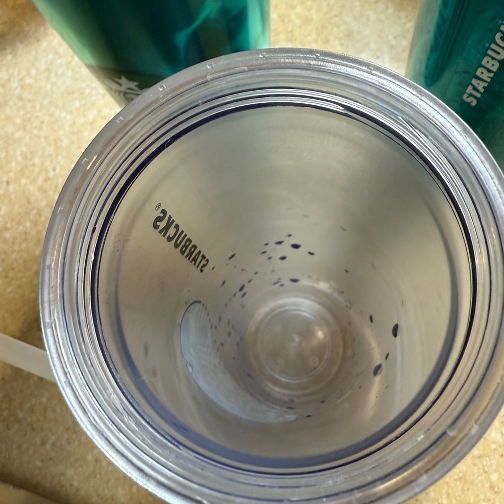 Starbucks Trio: Foil Teal,  Camo and 2008 Frosted Tumblers - Picture 8 of 16